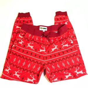{TIPSY ELVES} Reindeer Pocket Pajama Pants Sm